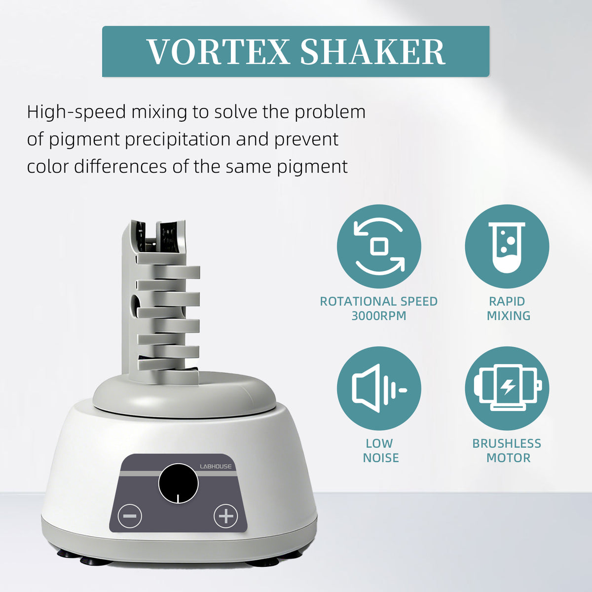 MVM-Pro Hands-Free Vortex Paint Shaker, 3000RPM