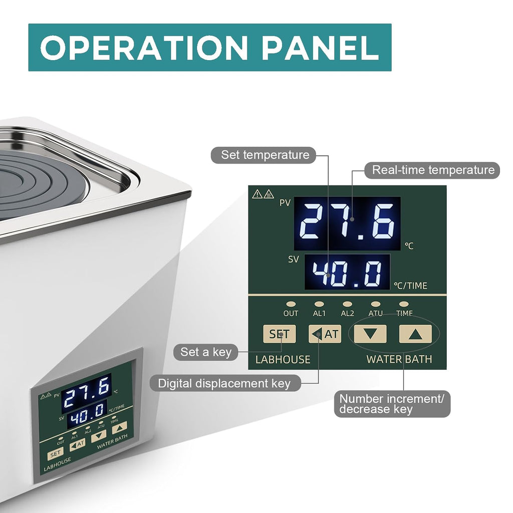 LWB100-1 Digital Lab Water Bath, 3L, Heating Device