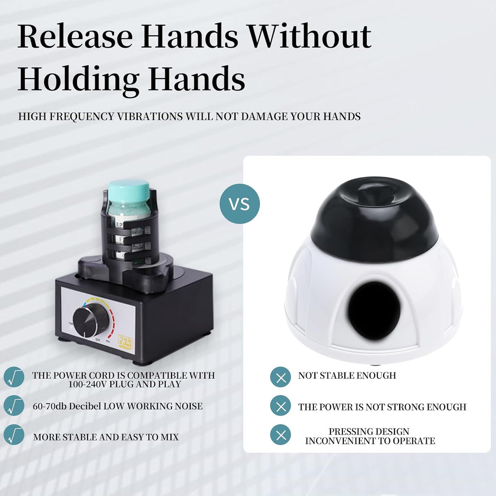 MVM Hands-Free Vortex Paint Shaker Mixer, 2400RPM