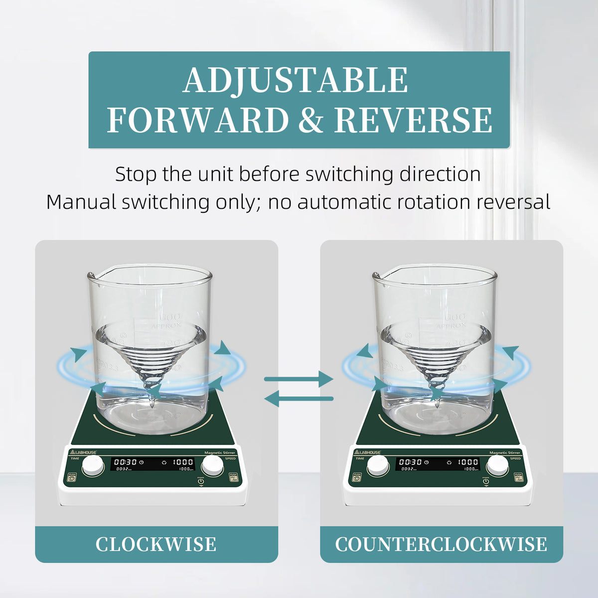 MS-30L Large Magnetic Stirrer Mixer, 50-1300RPM