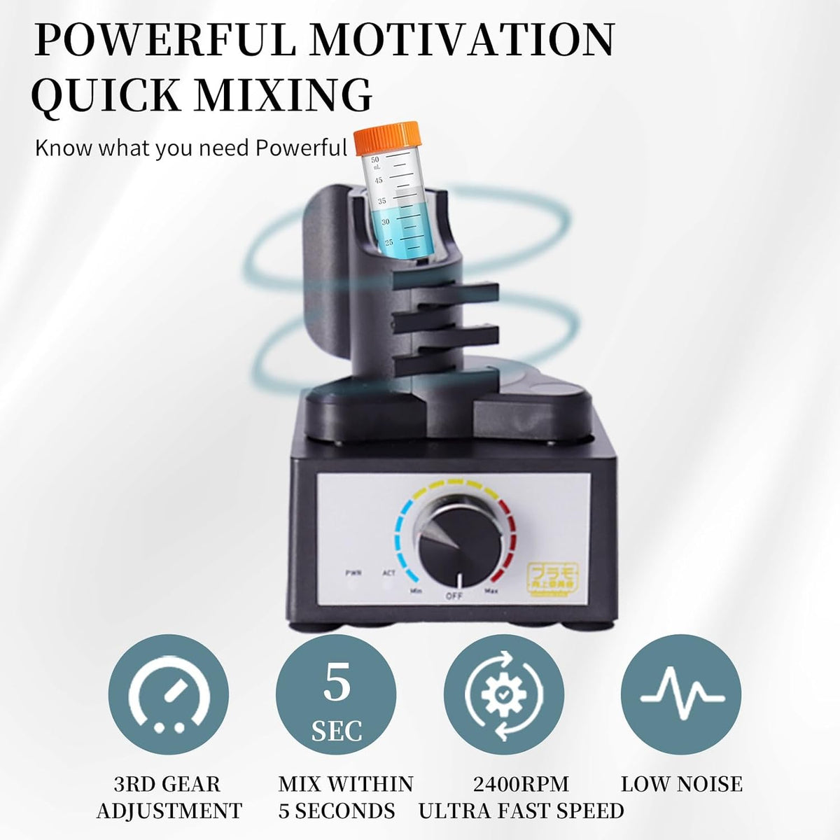 MVM Hands-Free Vortex Paint Shaker Mixer, 2400RPM