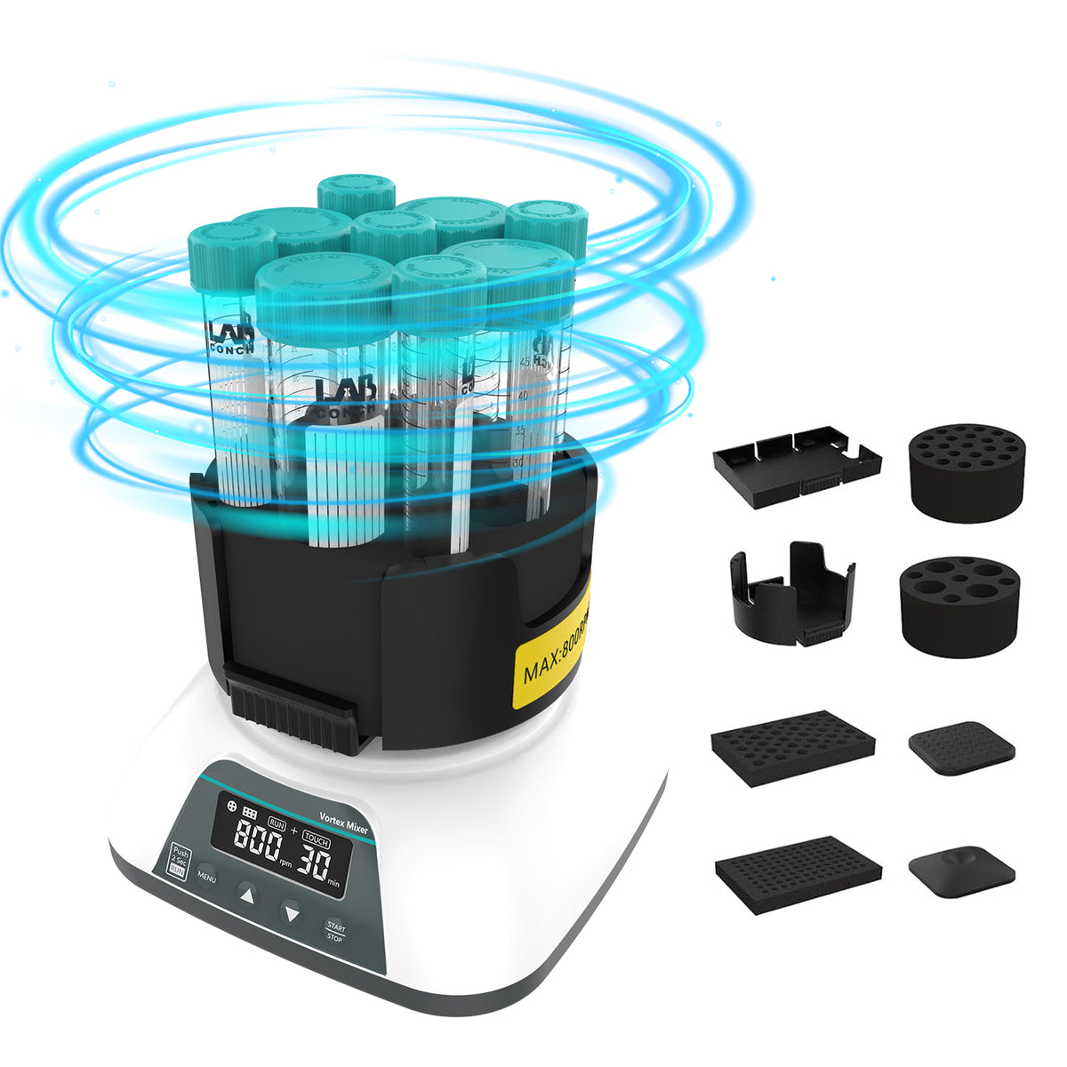 VM-500PRO Digital Multifunction Vortex Mixer, 3000RPM, 2 Run Modes