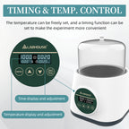 WB-2 Digital Lab Water Bath 2L, 100°C, Teflon Coating, Timer