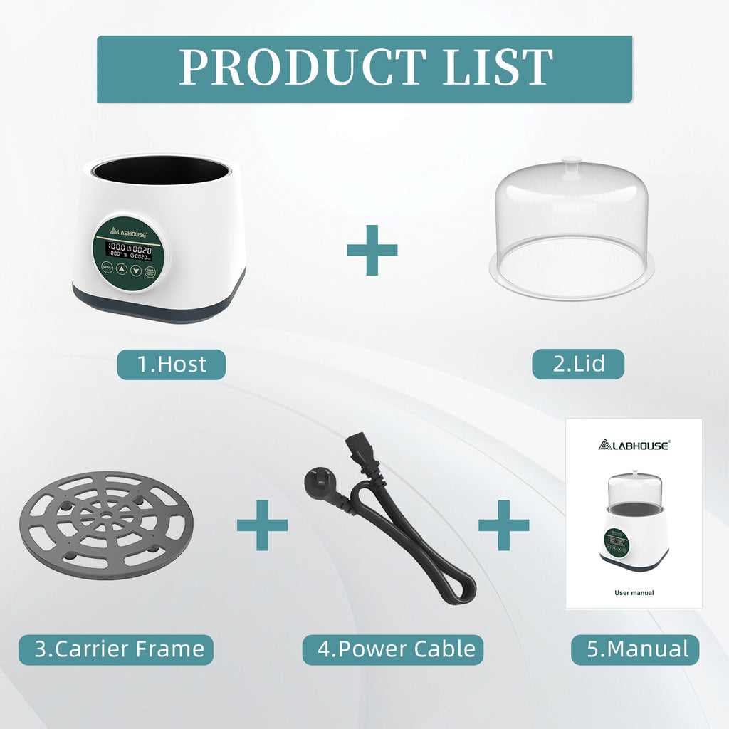 WB-2 Digital Lab Water Bath 2L, 100°C, Teflon Coating, Timer